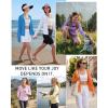 image:imageRoadbox Womens Sun Protection Hoodie Jacket UPF 50 SPF Lightweight Long Sleeve Full Zip Workout Shirts for Hiking Running02 White