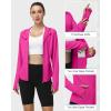 image:imageRoadbox Womens Sun Protection Hoodie Jacket UPF 50 SPF Lightweight Long Sleeve Full Zip Workout Shirts for Hiking Running06 Red