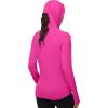 image:imageRoadbox Womens Sun Protection Hoodie Jacket UPF 50 SPF Lightweight Long Sleeve Full Zip Workout Shirts for Hiking Running06 Red