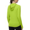 image:imageRoadbox Womens Sun Protection Hoodie Jacket UPF 50 SPF Lightweight Long Sleeve Full Zip Workout Shirts for Hiking Running09 Green