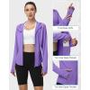 image:imageRoadbox Womens Sun Protection Hoodie Jacket UPF 50 SPF Lightweight Long Sleeve Full Zip Workout Shirts for Hiking Running10 Purple