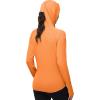 image:imageRoadbox Womens Sun Protection Hoodie Jacket UPF 50 SPF Lightweight Long Sleeve Full Zip Workout Shirts for Hiking Running12 Orange