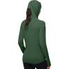image:imageRoadbox Womens Sun Protection Hoodie Jacket UPF 50 SPF Lightweight Long Sleeve Full Zip Workout Shirts for Hiking Running13 Dark Green