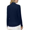 image:imageRoadbox Womens UPF 50 14 Zip Pullover Long Sleeve Sun Protection Rash Guard Shirts Quick Dry Workout Hiking Golf Tops03blue