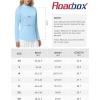 image:imageRoadbox Womens UPF 50 14 Zip Pullover Long Sleeve Sun Protection Rash Guard Shirts Quick Dry Workout Hiking Golf Tops04light Blue