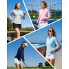 image:imageRoadbox Womens UPF 50 14 Zip Pullover Long Sleeve Sun Protection Rash Guard Shirts Quick Dry Workout Hiking Golf Tops05grey