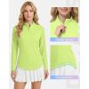 image:imageRoadbox Womens UPF 50 14 Zip Pullover Long Sleeve Sun Protection Rash Guard Shirts Quick Dry Workout Hiking Golf Tops10yellow