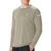 image:imageRoadbox Mens Sun Protection Swim Shirt Long Sleeve UPF 50 Rash Guard QuickDry Fishing Shirts for Beach Surfing HikingBrown