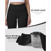 image:imageRoadbox Womens Biker Shorts No Front Seam 358 High Waisted Tummy Control Volleyball Yoga Workout Gym Spandex ShortsBlack
