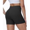 image:imageRoadbox Womens Biker Shorts No Front Seam 358 High Waisted Tummy Control Volleyball Yoga Workout Gym Spandex ShortsBlack