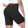 image:imageRoadbox Womens Biker Shorts No Front Seam 358 High Waisted Tummy Control Volleyball Yoga Workout Gym Spandex ShortsBlack
