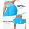 image:imageRoadbox Womens Biker Shorts No Front Seam 358 High Waisted Tummy Control Volleyball Yoga Workout Gym Spandex ShortsBlue