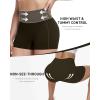 image:imageRoadbox Womens Biker Shorts No Front Seam 358 High Waisted Tummy Control Volleyball Yoga Workout Gym Spandex ShortsBrown