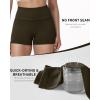 image:imageRoadbox Womens Biker Shorts No Front Seam 358 High Waisted Tummy Control Volleyball Yoga Workout Gym Spandex ShortsBrown