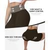 image:imageRoadbox Womens Biker Shorts No Front Seam 358 High Waisted Tummy Control Volleyball Yoga Workout Gym Spandex ShortsBrown