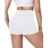 image:imageRoadbox Womens Biker Shorts No Front Seam 358 High Waisted Tummy Control Volleyball Yoga Workout Gym Spandex ShortsCream