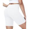 image:imageRoadbox Womens Biker Shorts No Front Seam 358 High Waisted Tummy Control Volleyball Yoga Workout Gym Spandex ShortsCream