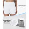 image:imageRoadbox Womens Biker Shorts No Front Seam 358 High Waisted Tummy Control Volleyball Yoga Workout Gym Spandex ShortsCream