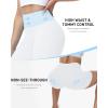 image:imageRoadbox Womens Biker Shorts No Front Seam 358 High Waisted Tummy Control Volleyball Yoga Workout Gym Spandex ShortsCream