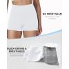 image:imageRoadbox Womens Biker Shorts No Front Seam 358 High Waisted Tummy Control Volleyball Yoga Workout Gym Spandex ShortsCream