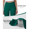 image:imageRoadbox Womens Biker Shorts No Front Seam 358 High Waisted Tummy Control Volleyball Yoga Workout Gym Spandex ShortsEmerald Green