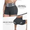 image:imageRoadbox Womens Biker Shorts No Front Seam 358 High Waisted Tummy Control Volleyball Yoga Workout Gym Spandex ShortsGray