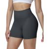 image:imageRoadbox Womens Biker Shorts No Front Seam 358 High Waisted Tummy Control Volleyball Yoga Workout Gym Spandex ShortsGray