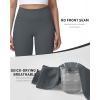 image:imageRoadbox Womens Biker Shorts No Front Seam 358 High Waisted Tummy Control Volleyball Yoga Workout Gym Spandex ShortsGray
