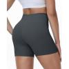 image:imageRoadbox Womens Biker Shorts No Front Seam 358 High Waisted Tummy Control Volleyball Yoga Workout Gym Spandex ShortsGray