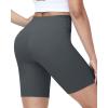 image:imageRoadbox Womens Biker Shorts No Front Seam 358 High Waisted Tummy Control Volleyball Yoga Workout Gym Spandex ShortsGray