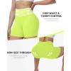 image:imageRoadbox Womens Biker Shorts No Front Seam 358 High Waisted Tummy Control Volleyball Yoga Workout Gym Spandex ShortsGreen