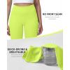 image:imageRoadbox Womens Biker Shorts No Front Seam 358 High Waisted Tummy Control Volleyball Yoga Workout Gym Spandex ShortsGreen