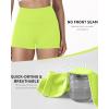 image:imageRoadbox Womens Biker Shorts No Front Seam 358 High Waisted Tummy Control Volleyball Yoga Workout Gym Spandex ShortsGreen