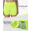 image:imageRoadbox Womens Biker Shorts No Front Seam 358 High Waisted Tummy Control Volleyball Yoga Workout Gym Spandex ShortsGreen