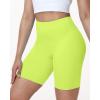 image:imageRoadbox Womens Biker Shorts No Front Seam 358 High Waisted Tummy Control Volleyball Yoga Workout Gym Spandex ShortsGreen