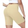 image:imageRoadbox Womens Biker Shorts No Front Seam 358 High Waisted Tummy Control Volleyball Yoga Workout Gym Spandex ShortsNude