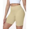 image:imageRoadbox Womens Biker Shorts No Front Seam 358 High Waisted Tummy Control Volleyball Yoga Workout Gym Spandex ShortsNude