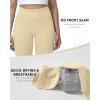 image:imageRoadbox Womens Biker Shorts No Front Seam 358 High Waisted Tummy Control Volleyball Yoga Workout Gym Spandex ShortsNude