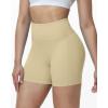 image:imageRoadbox Womens Biker Shorts No Front Seam 358 High Waisted Tummy Control Volleyball Yoga Workout Gym Spandex ShortsNude