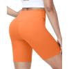 image:imageRoadbox Womens Biker Shorts No Front Seam 358 High Waisted Tummy Control Volleyball Yoga Workout Gym Spandex ShortsOrange