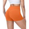 image:imageRoadbox Womens Biker Shorts No Front Seam 358 High Waisted Tummy Control Volleyball Yoga Workout Gym Spandex ShortsOrange