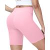 image:imageRoadbox Womens Biker Shorts No Front Seam 358 High Waisted Tummy Control Volleyball Yoga Workout Gym Spandex ShortsPink
