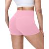 image:imageRoadbox Womens Biker Shorts No Front Seam 358 High Waisted Tummy Control Volleyball Yoga Workout Gym Spandex ShortsPink