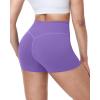 image:imageRoadbox Womens Biker Shorts No Front Seam 358 High Waisted Tummy Control Volleyball Yoga Workout Gym Spandex ShortsPurple