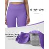 image:imageRoadbox Womens Biker Shorts No Front Seam 358 High Waisted Tummy Control Volleyball Yoga Workout Gym Spandex ShortsPurple