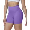 image:imageRoadbox Womens Biker Shorts No Front Seam 358 High Waisted Tummy Control Volleyball Yoga Workout Gym Spandex ShortsPurple