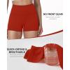 image:imageRoadbox Womens Biker Shorts No Front Seam 358 High Waisted Tummy Control Volleyball Yoga Workout Gym Spandex ShortsRed