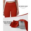 image:imageRoadbox Womens Biker Shorts No Front Seam 358 High Waisted Tummy Control Volleyball Yoga Workout Gym Spandex ShortsRed