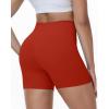 image:imageRoadbox Womens Biker Shorts No Front Seam 358 High Waisted Tummy Control Volleyball Yoga Workout Gym Spandex ShortsRed