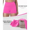 image:imageRoadbox Womens Biker Shorts No Front Seam 358 High Waisted Tummy Control Volleyball Yoga Workout Gym Spandex ShortsRose Pink